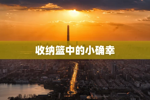 收纳篮中的小确幸
