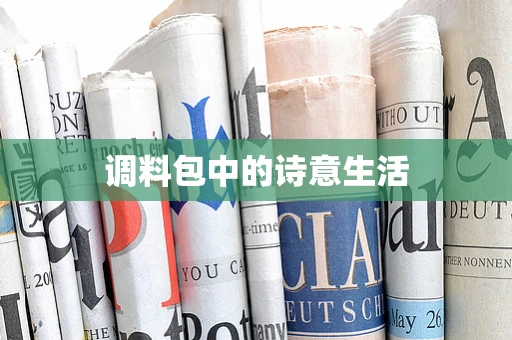 调料包中的诗意生活