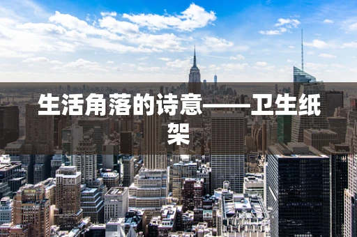 生活角落的诗意——卫生纸架