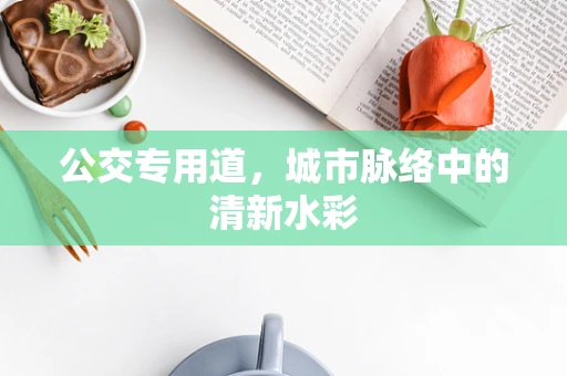 公交专用道，城市脉络中的清新水彩