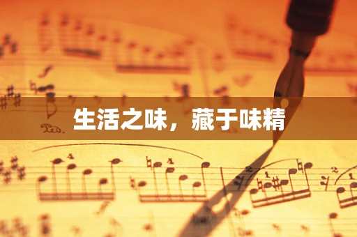 生活之味，藏于味精