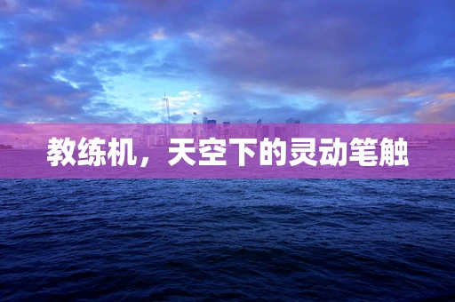 教练机，天空下的灵动笔触