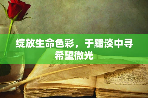 绽放生命色彩，于黯淡中寻希望微光