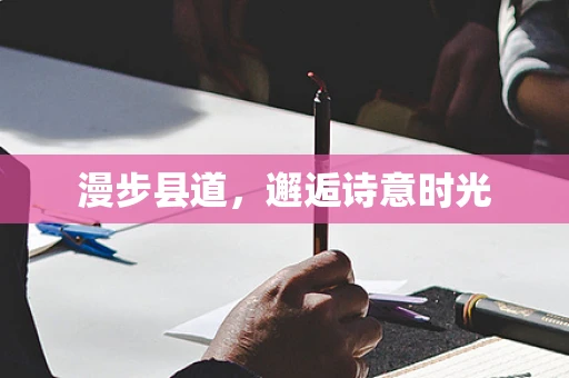 漫步县道，邂逅诗意时光