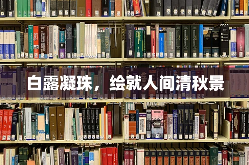 白露凝珠，绘就人间清秋景