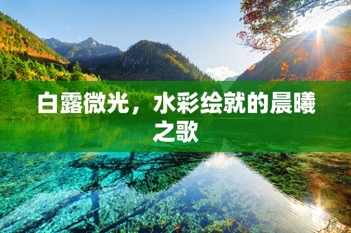 白露微光，水彩绘就的晨曦之歌