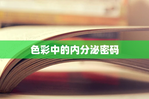 色彩中的内分泌密码