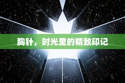 胸针，时光里的精致印记