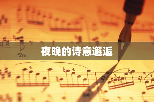 夜晚的诗意邂逅
