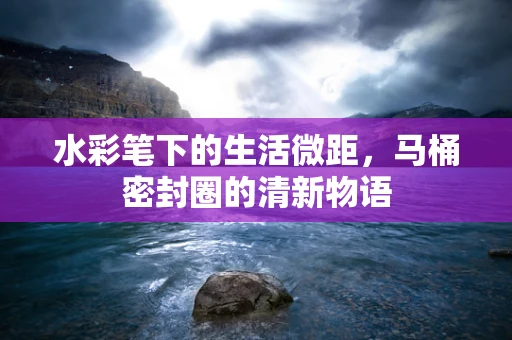 水彩笔下的生活微距，马桶密封圈的清新物语