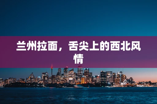 兰州拉面，舌尖上的西北风情