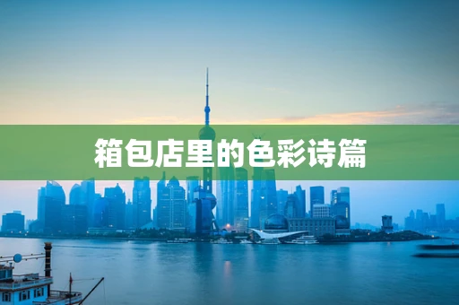 箱包店里的色彩诗篇