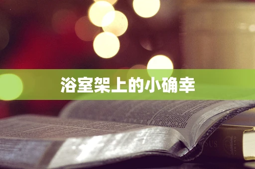 浴室架上的小确幸