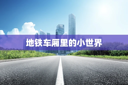 地铁车厢里的小世界
