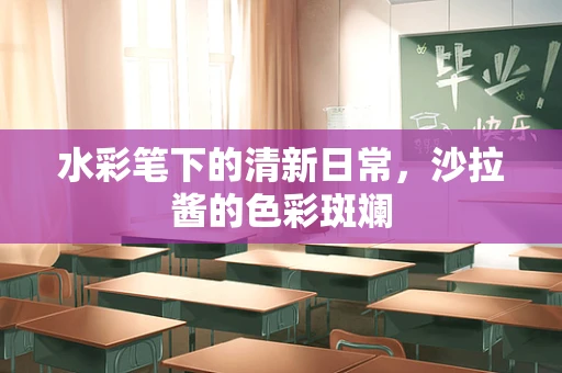 水彩笔下的清新日常，沙拉酱的色彩斑斓