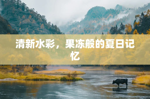 清新水彩，果冻般的夏日记忆