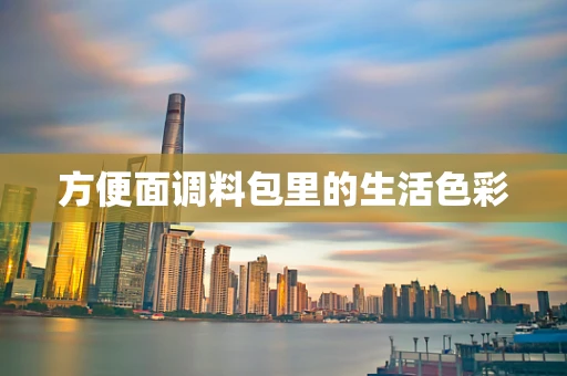 方便面调料包里的生活色彩