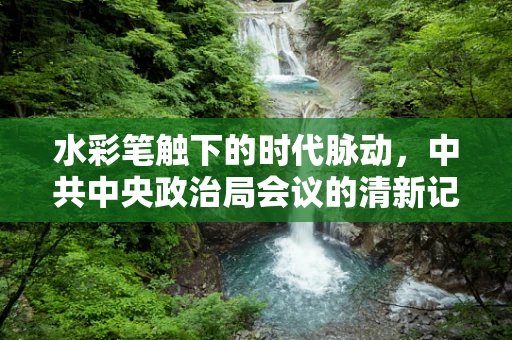 水彩笔触下的时代脉动，中共中央政治局会议的清新记录