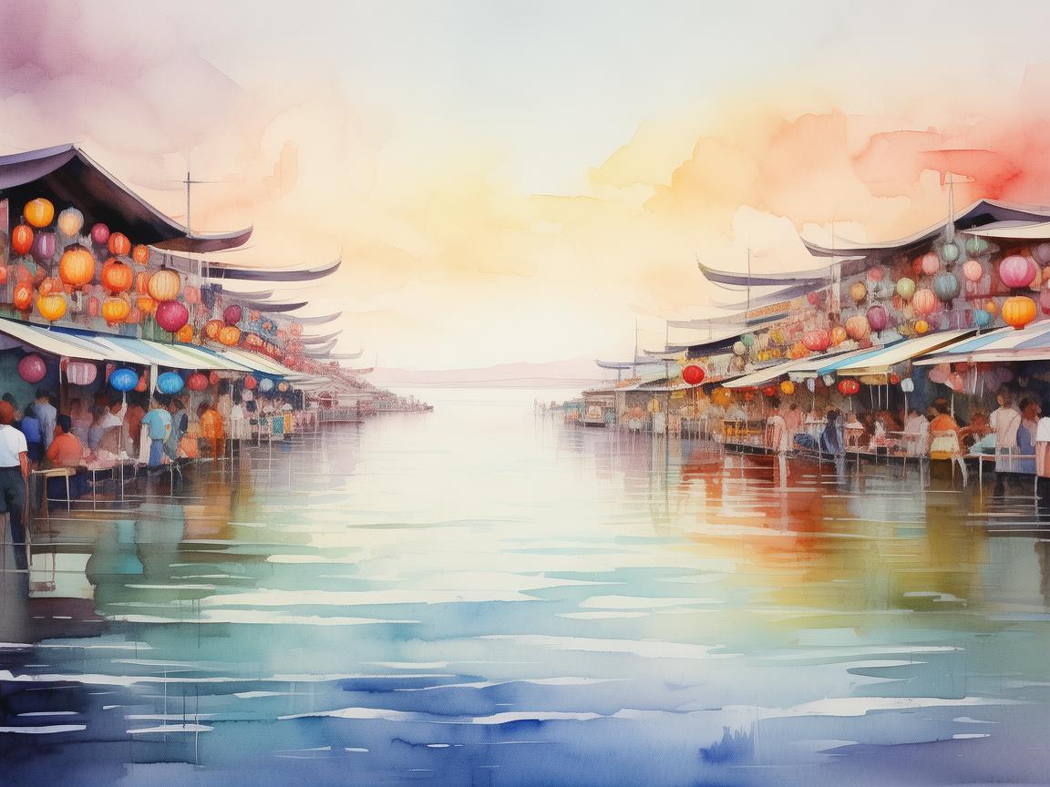 远眺水彩画卷，近观人间烟火
