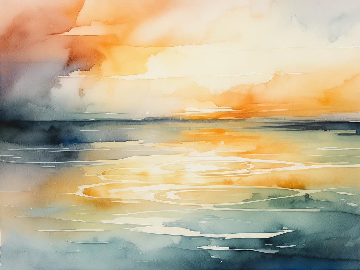 水彩笔触下的未来展望,金价跌破3900美元的涟漪