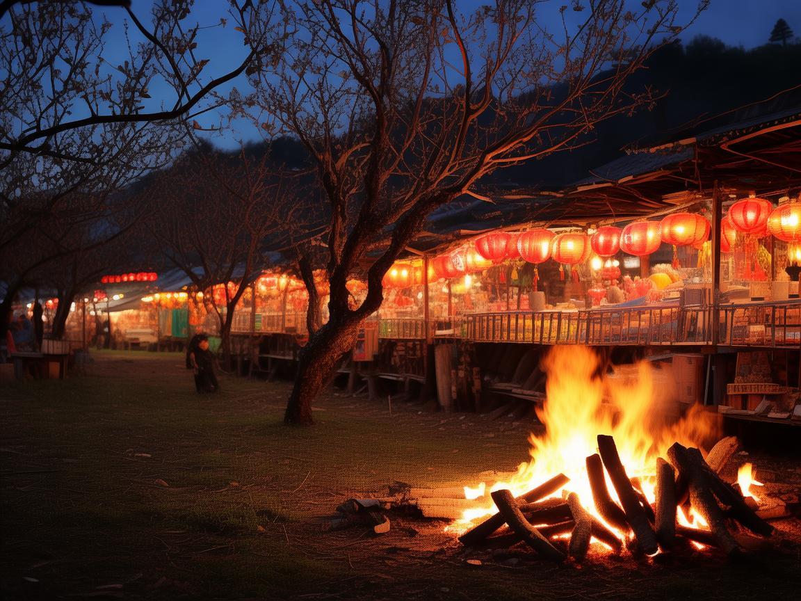 夜火映桃园，台湾桃园市场的不眠之夜