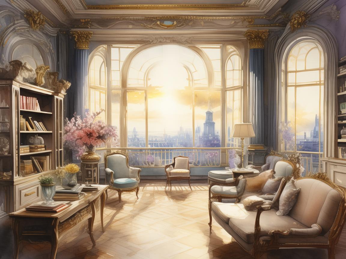 水彩笔下的奢华与平凡,马云妻子购下伦敦豪宅的诗意记录