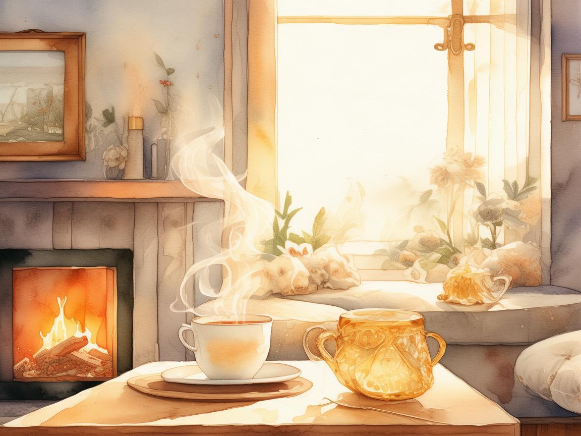 水彩笔下的生活微记,试戴金手镯后的温馨补偿