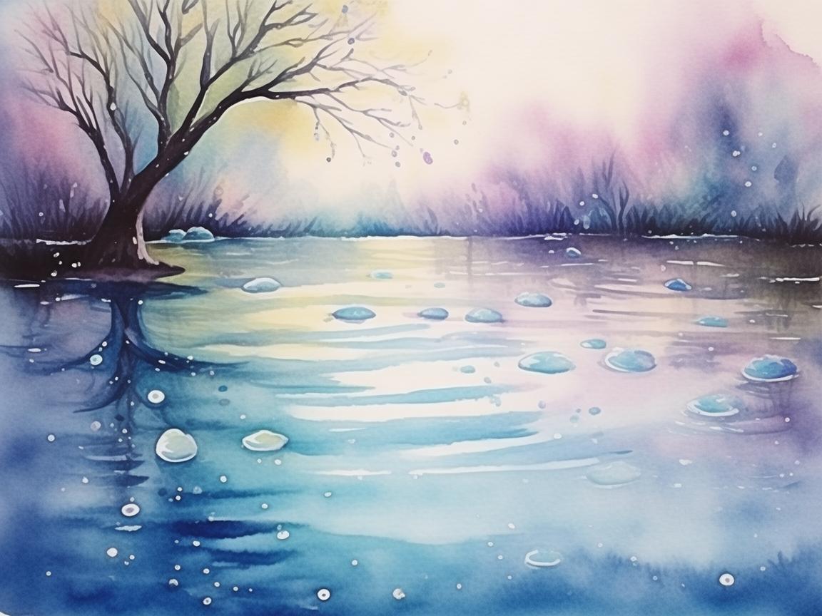 水彩笔下的泪光，父爱与别离的温柔画卷