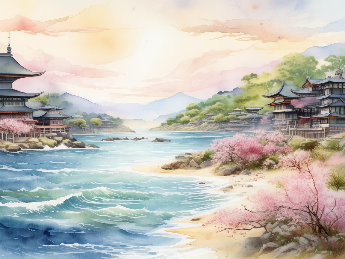 清新水彩,日本上调出境税,三倍之变下的旅行新景 清新水彩,日本上调出境税,三倍之变下的旅行新景